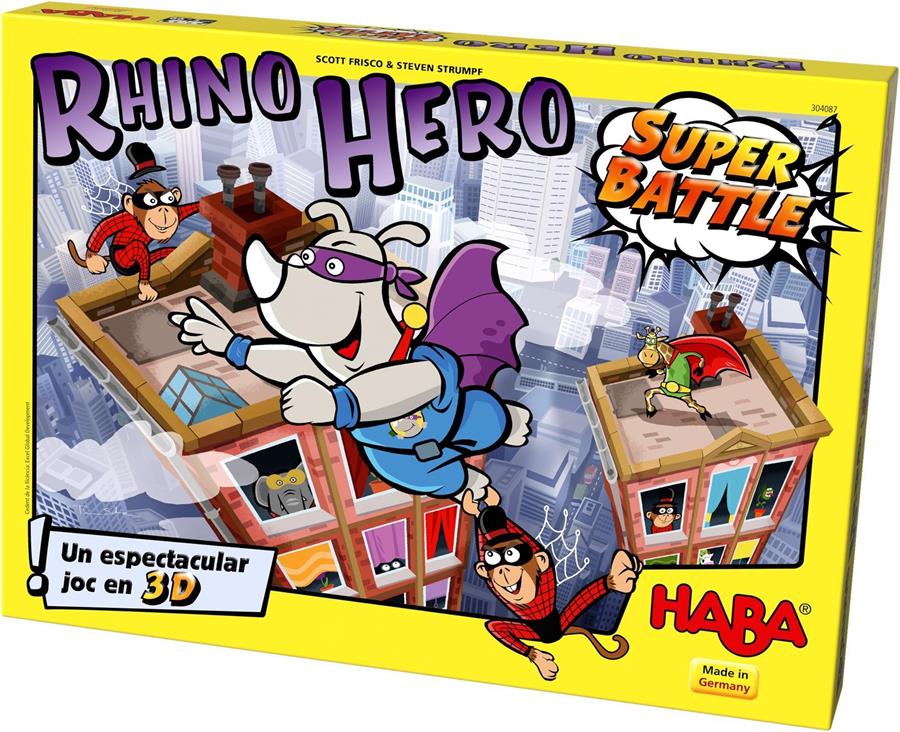 RHINO HERO SUPER BATTLE (CAT) | HABA304087 | SCOTT FRISCO & STEVEN STRUMPF | La botiga en català de jocs de taula moderns